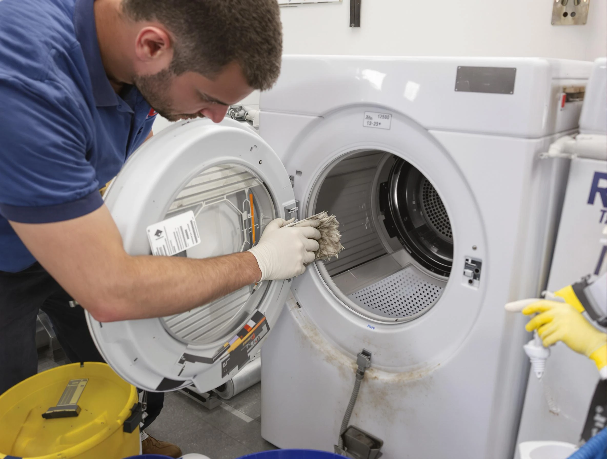 Kimberly Dryer Vent Cleaning specialist performing detailed lint trap cleaning service in Kimberly