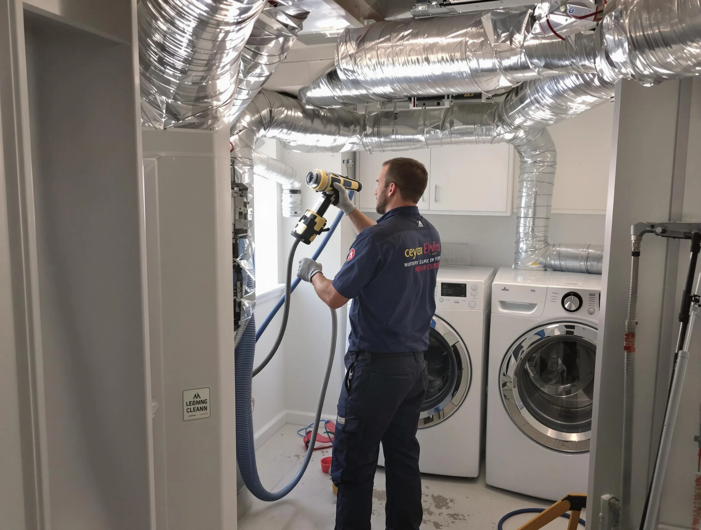 Kimberly Dryer Vent Cleaning specialist using advanced equipment for thorough duct cleaning in Kimberly