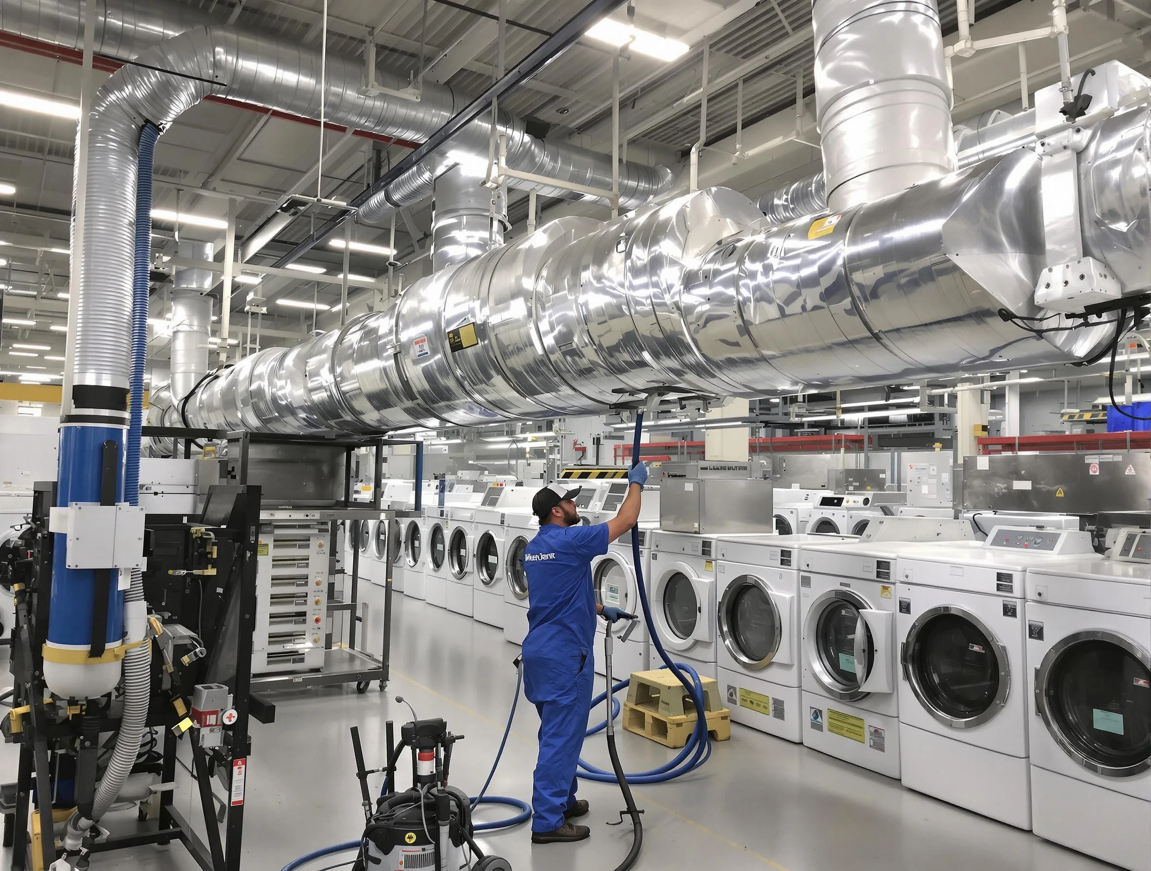 Kimberly Dryer Vent Cleaning team performing heavy-duty industrial dryer vent cleaning in Kimberly