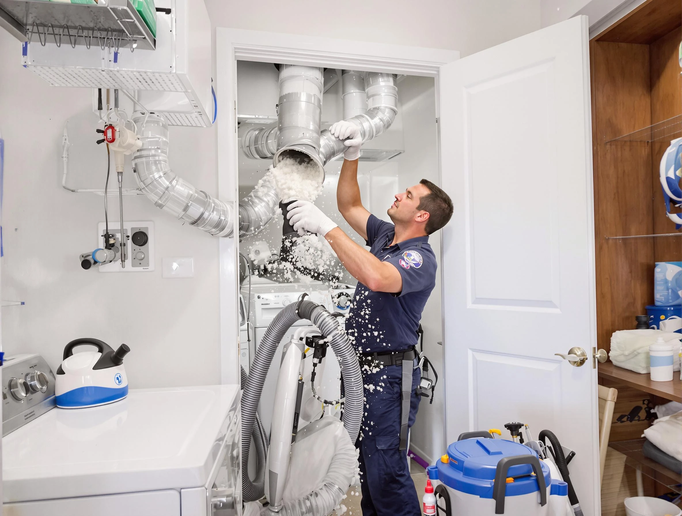Kimberly Dryer Vent Cleaning technician delivering thorough residential dryer vent cleaning service in Kimberly